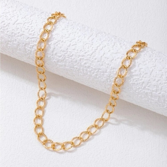 𝅺gold Minimalist Chain Necklace - Picture 2 of 2